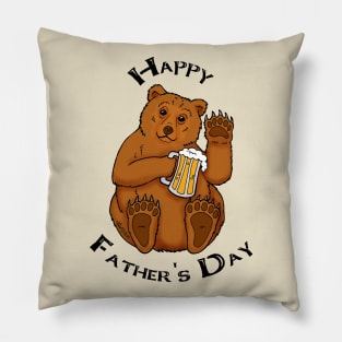 Father's Day Grizzly Pillow