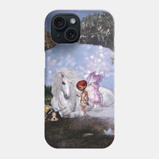 Wonderful unicorn with fairy Phone Case