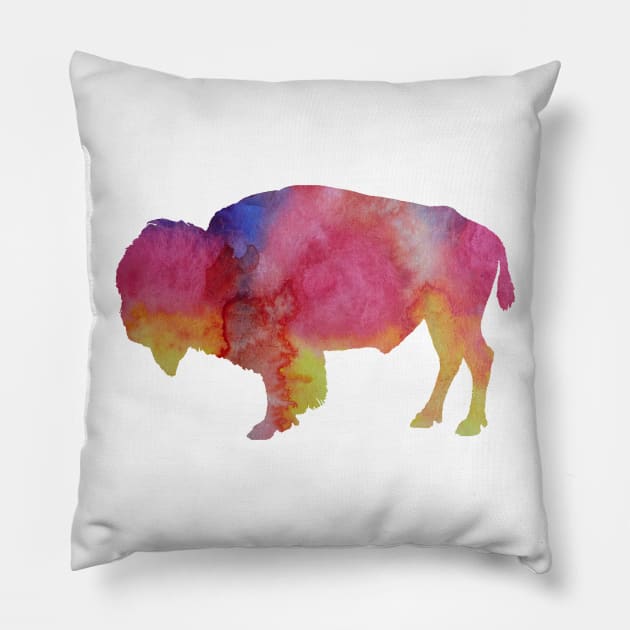 Bison Pillow by BittenByErmines