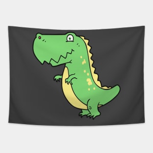 Green T Rex Baby Dinosaur Tapestry