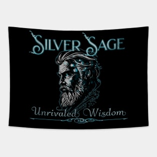 Silver Sage Unrivaled Wisdom Male Tapestry