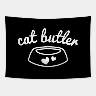 Cat Butler (Black) Tapestry