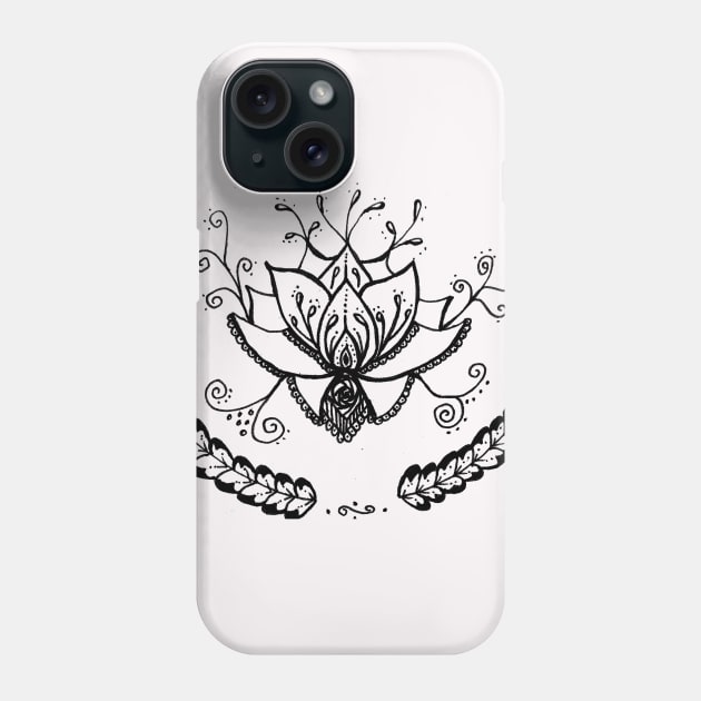 Lotus Flower Phone Case by Unravel_Unwind