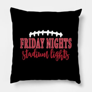 Friday Night Stadium Lights Football Pillow