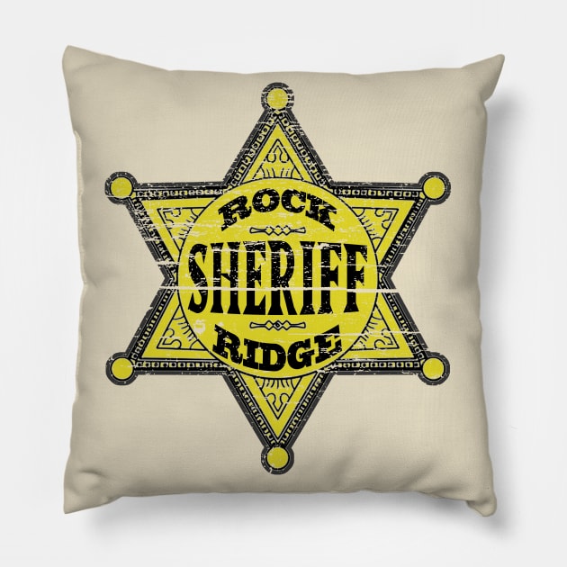 Rock Ridge Sheriff Pillow by PopCultureShirts