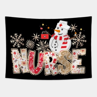 Christmas Nurse Life Snowman Scrub Top Tapestry