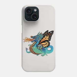 Monarch Butterfly Fire Breathing Dragon Phone Case