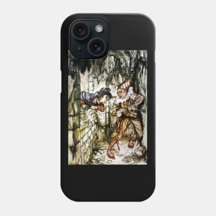 The Cask of Amontillado - Arthur Rackham for Edgar Allan Poe Phone Case