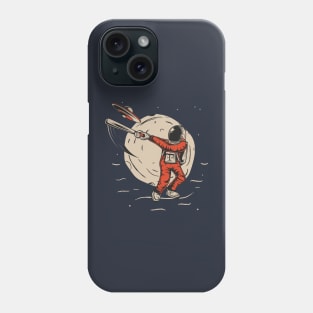 astronaut hit ufo spaceship Phone Case