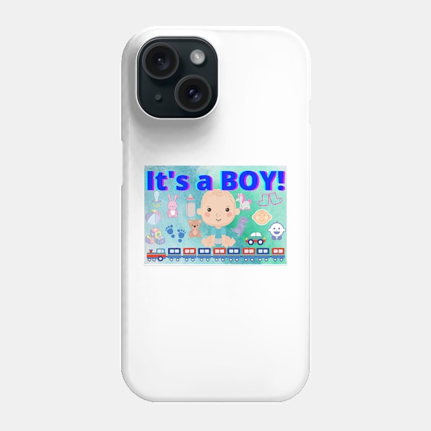 It's a Boy Phone Case by BRIJLA