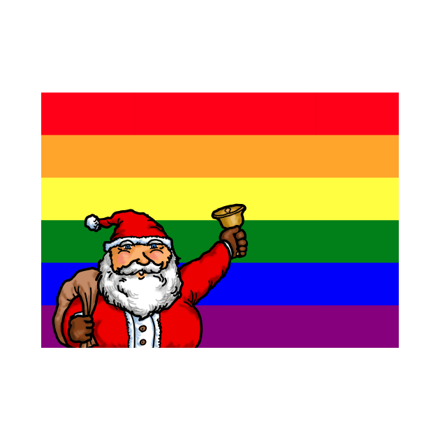 Gay Rainbow Santa Claus by Nalidsa