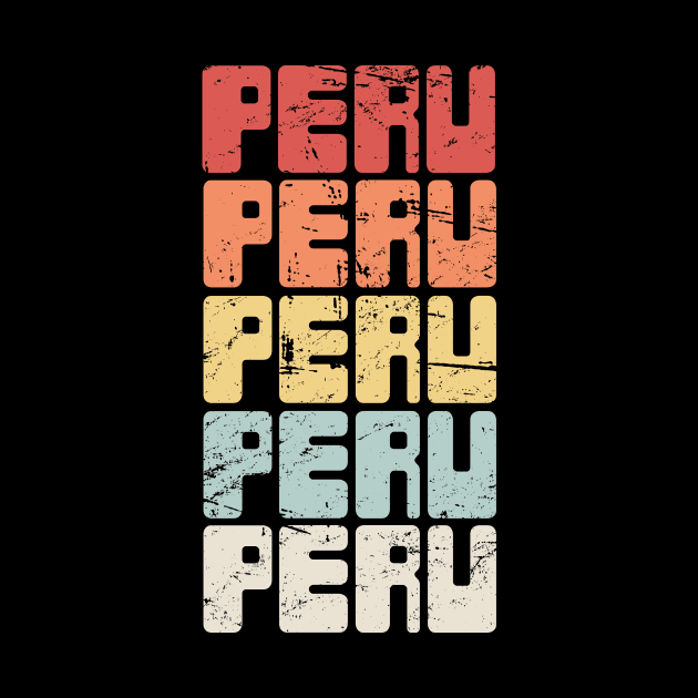 Vintage Peruvian PERU Text by MeatMan