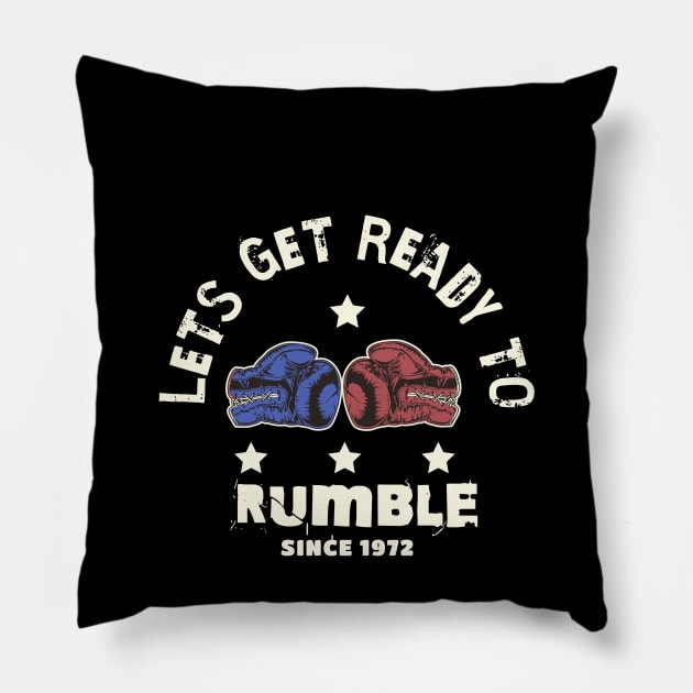 Let`s get ready to rumble Pillow by Craftycarlcreations