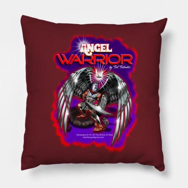 Angel Warrior Pillow by MyTeeGraphics