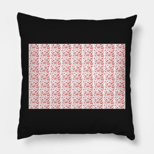 pink and red chick pattern Pillow