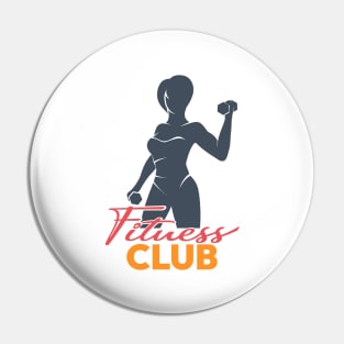 Women Fitness Logo Template Pin