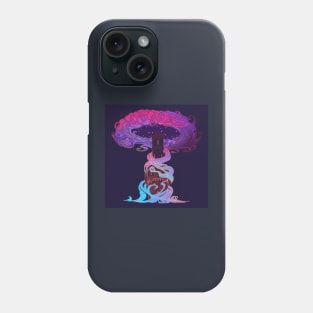 Tower of dreams at the edge of day and night. Concept art Phone Case