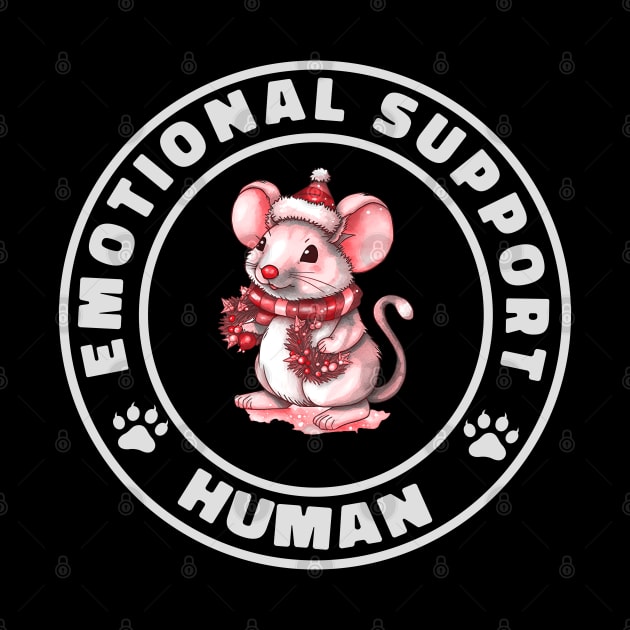 emotional support funny mouse christmas gift by NIKA13