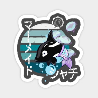 Cute Kawaii Orca with Mermaid Tail Magnet