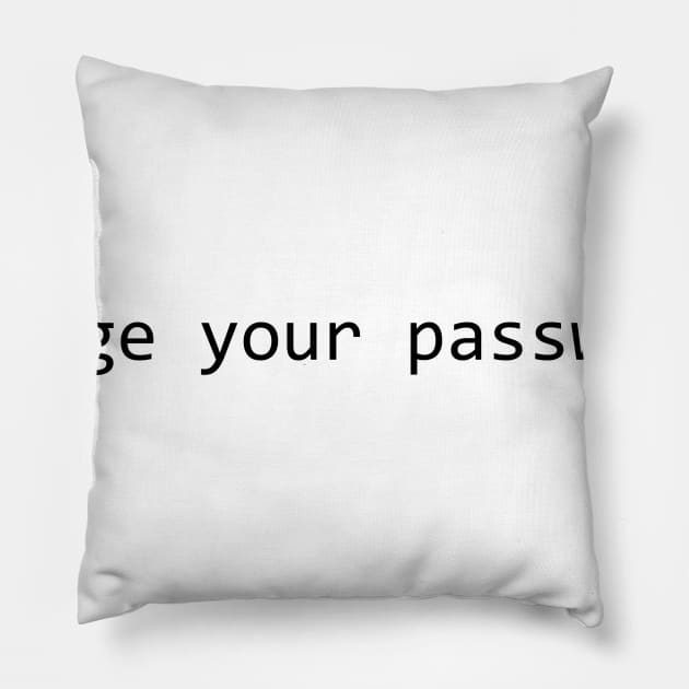 Change Your Password Pillow by GeekandNerdyStuff