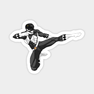 BLACK Mighty Morphin Power Ranger Magnet