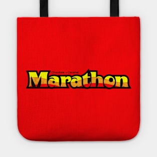 Marathon Bar (black text) Tote