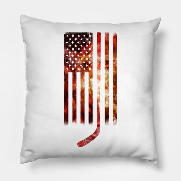 Ice Hockey Pillow by four