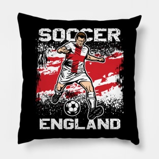 England Futbol Soccer Pillow