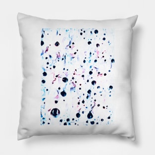 Graphite Bubbles Painting Pillow