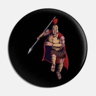 Spartan Warrior run to war Pin