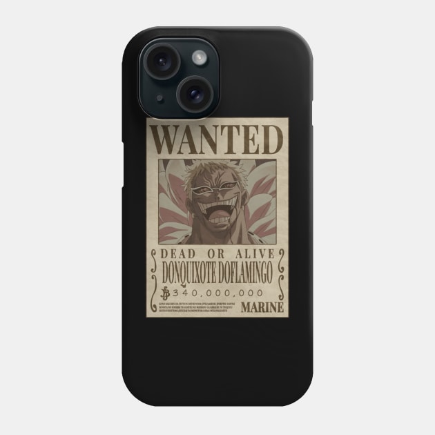 Doflamingo Wanted Phone Case by tazannaophelia