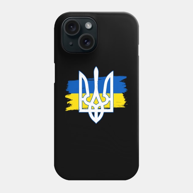 Ukraine Trident - Ukraine Flag Symbol Phone Case by Yasna