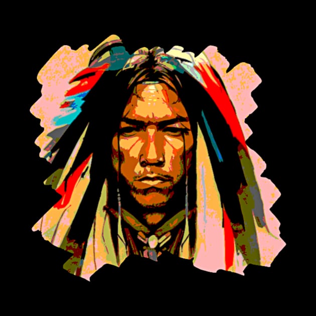 Native American Indian Graffiti Street Art by Edongski303 Teepublic Merch