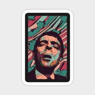 Rowan Atkinson Geometric Art Magnet