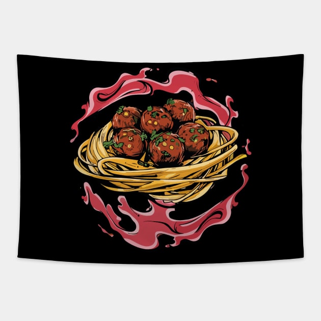 National Spaghetti Day – January Tapestry by irfankokabi