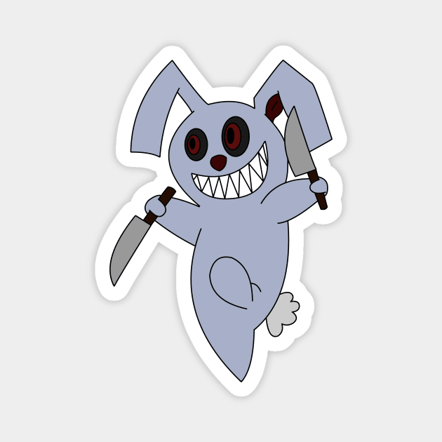 Marvin the Killer Bunny Magnet by mm92