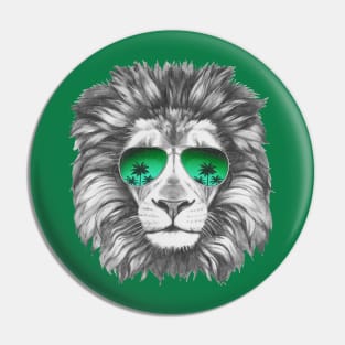 Lion with sunglasses Pin