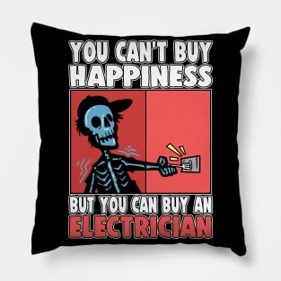 You Can't Buy Happiness But Electrician Pillow