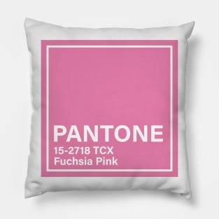 pantone 15-2718 TCX Fuchsia Pink Pillow