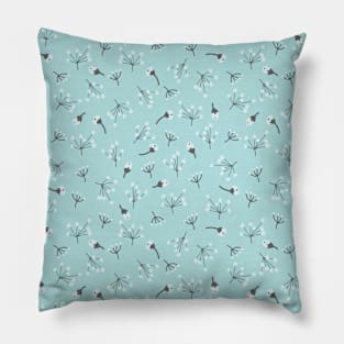 Cool Summer Floral Elements Pillow