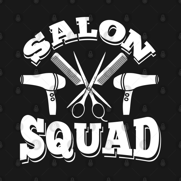 Womens Hairdresser Gift Salon Squad Hairstylist Print by Linco