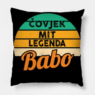 Babo Bosnia Father Bosnian Dad Balkan Bosna Pillow