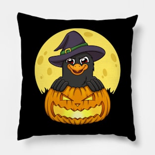 The Crow's Pumpkin Pillow