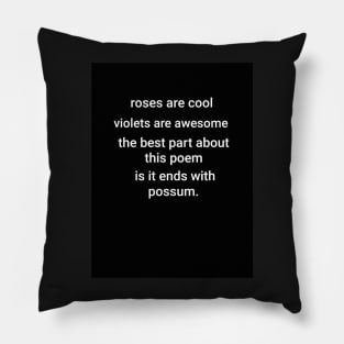 Awesome Possum poem Pillow