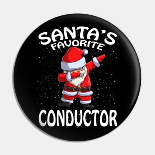 Santas Favorite Conductor Christmas Pin