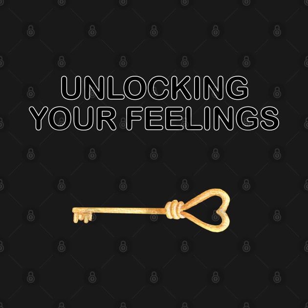 Unlocking your feelings, GOLDEN KEY for Valentines Day by Kate Dubey