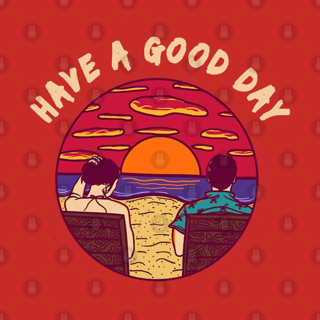 have a nice day illustration design by adhitama