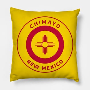 Chimayo New Mexico Zia Flag Bullseye Pillow