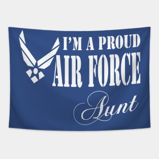 Best Gift for Aunt - I am a Proud Air Force Aunt Tapestry