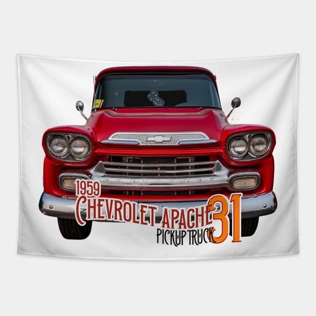 1959 Chevrolet Apache 31 Pickup Truck Tapestry by Gestalt Imagery